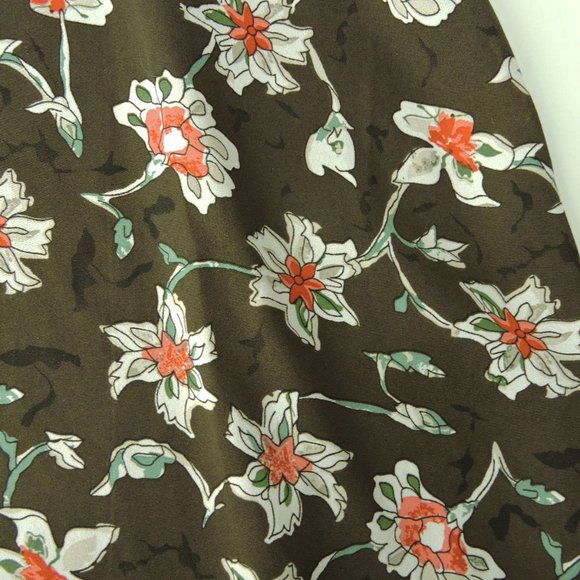 MAX STUDIO floral Sleeveless Layered Split Back Swing Tank blouse - Picture 6 of 9